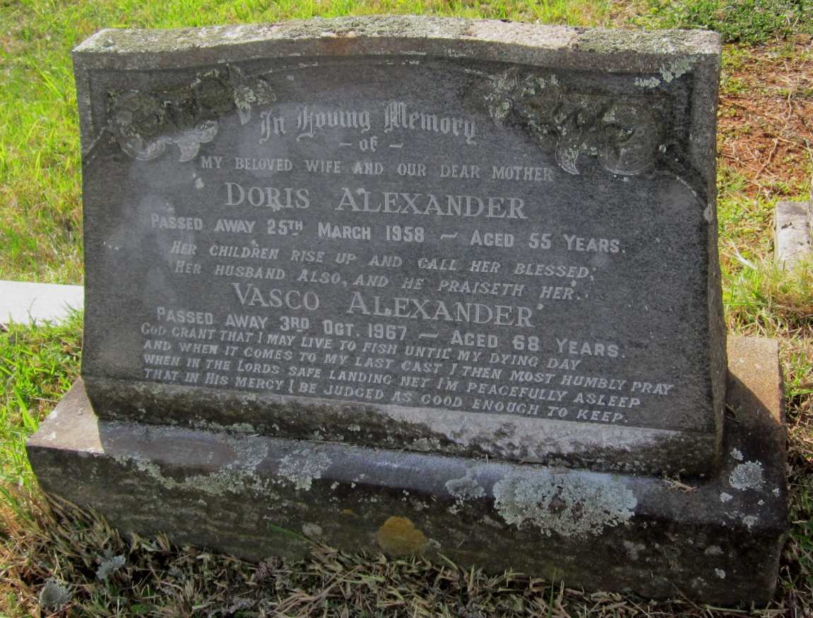 ALEXANDER  Vasco -1967 &amp; Doris -1958