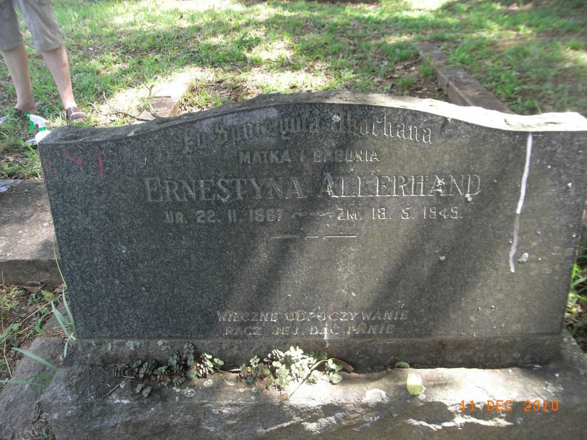 ALLERHAND Ernestyna 1867-1949