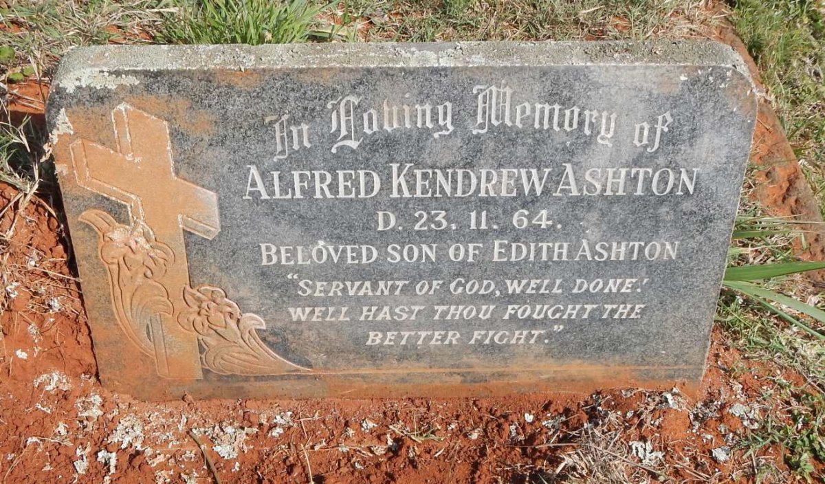 ASHTON Alfred Kendrew -1964