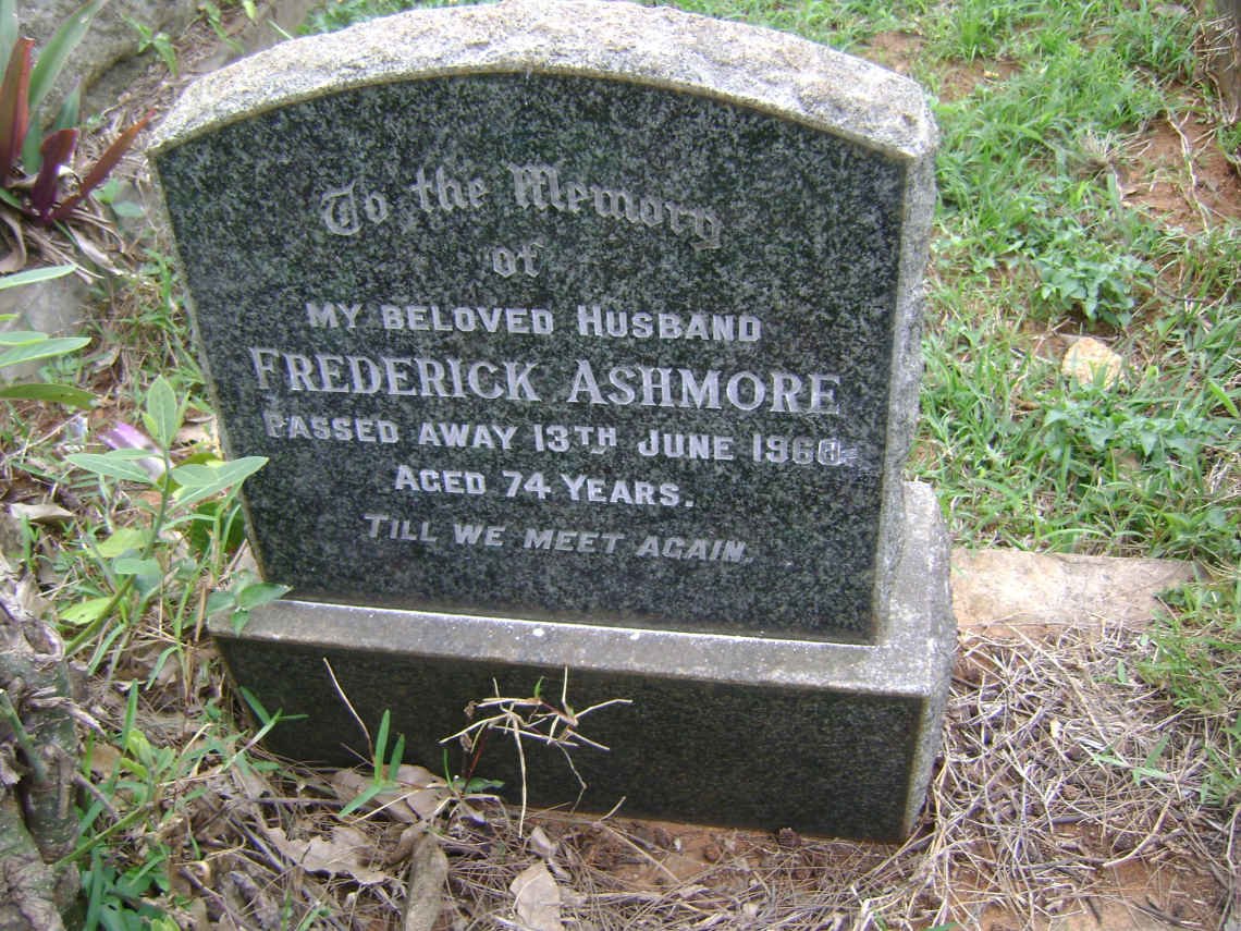 ASHMORE Frederick -1968