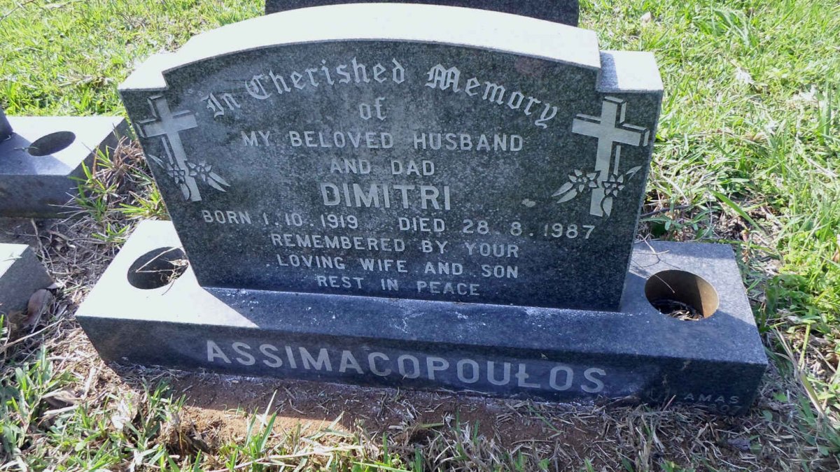 ASSIMACOPOULOS Dimitri 1919-1987