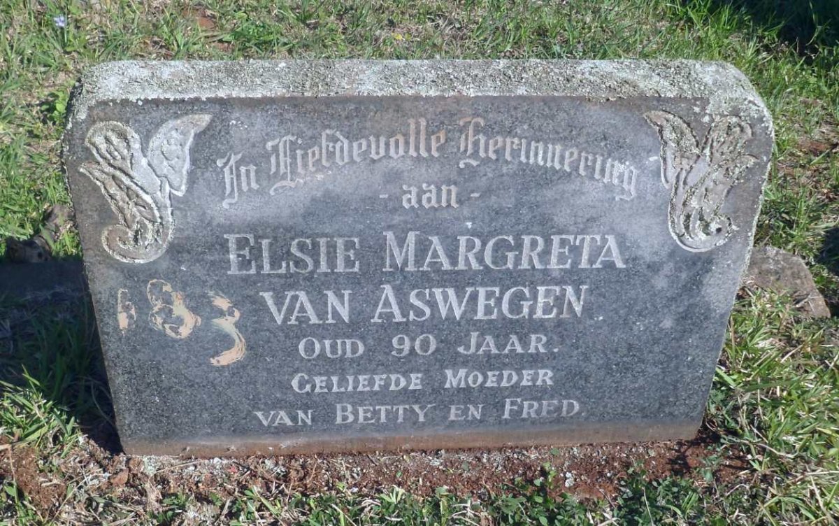 ASWEGEN Elsie Margreta, van