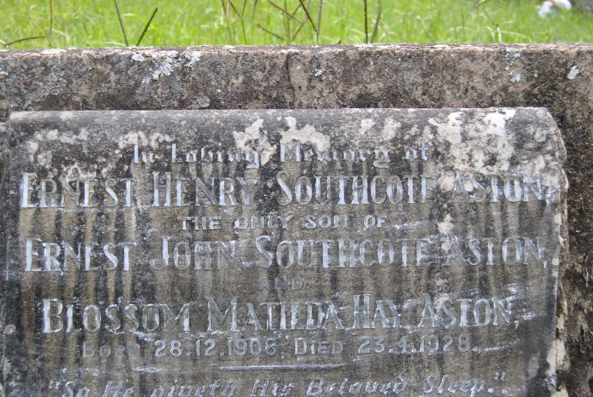 ASTON Ernest Henry Southcote 1908-1928