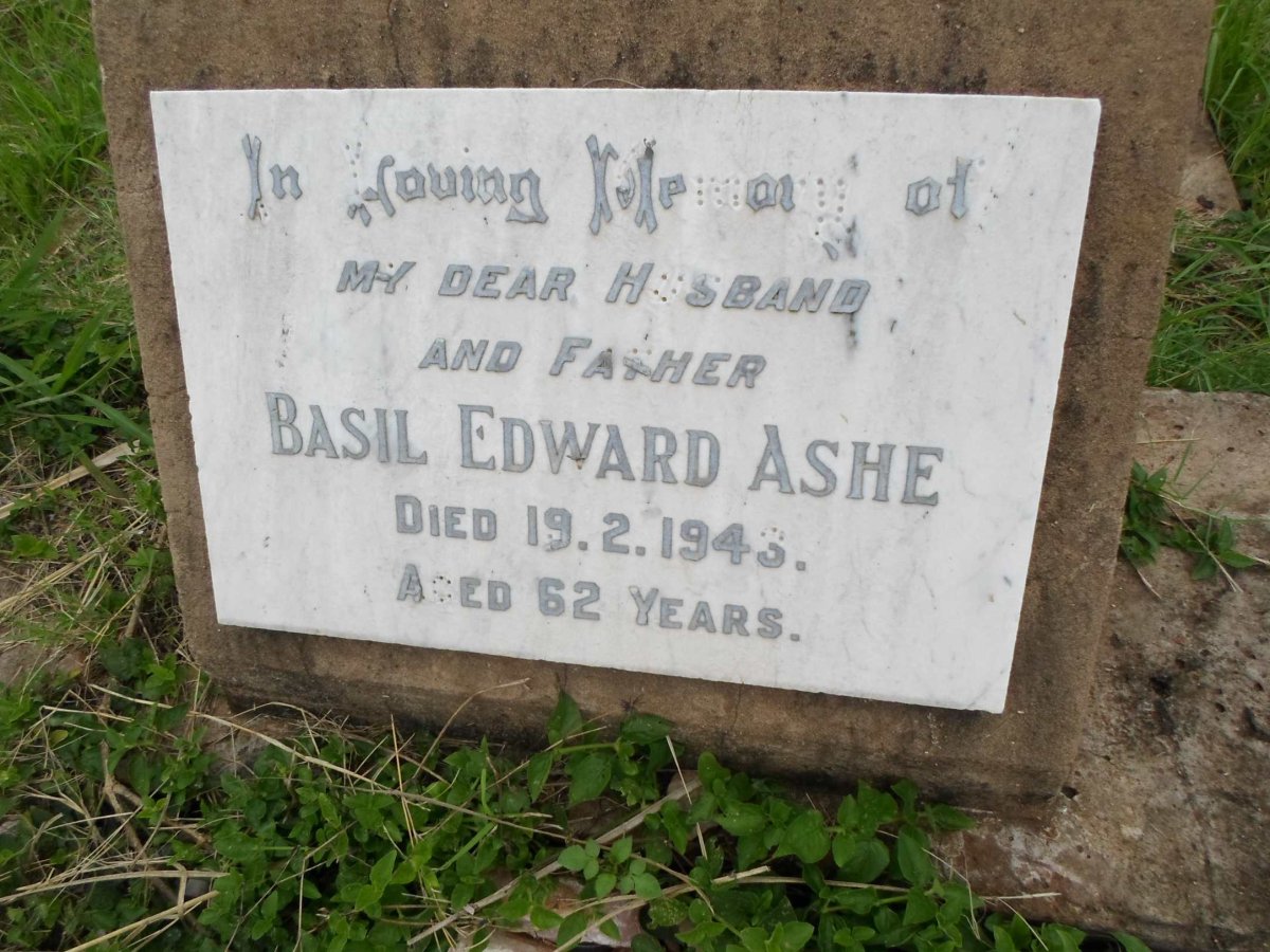 ASHE Basil Edward -1943
