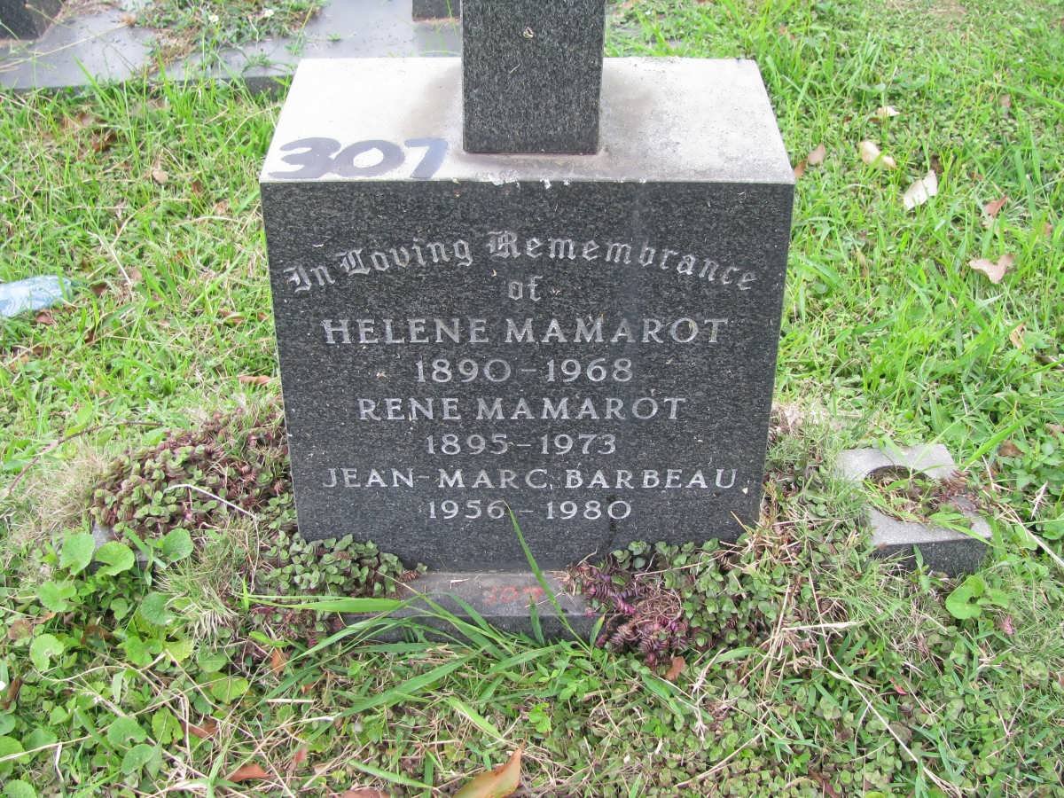 MAMAROT Rene 1895-1973 :: MAMAROT Helene 1890-1968 :: BARBEAU Jean-Marc 1956-1980