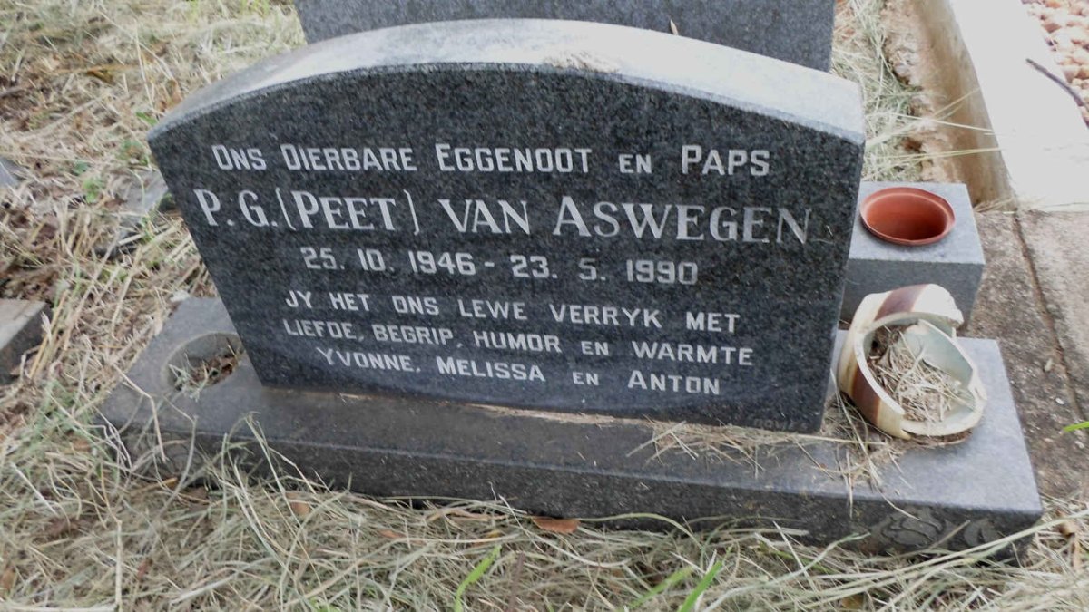 ASWEGEN P.G., van 1946-1990