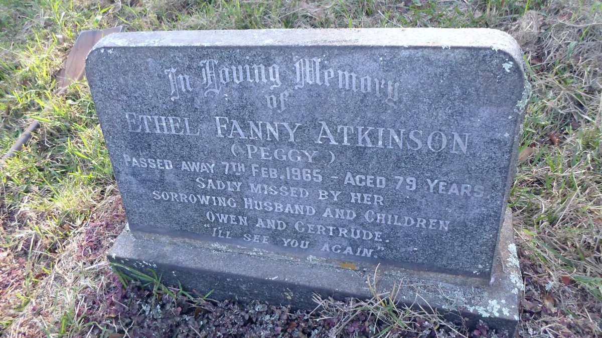 ATKINSON Ethel Fanny -1965