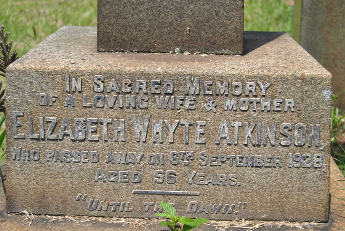 ATKINSON Elizabeth Whyte -1928