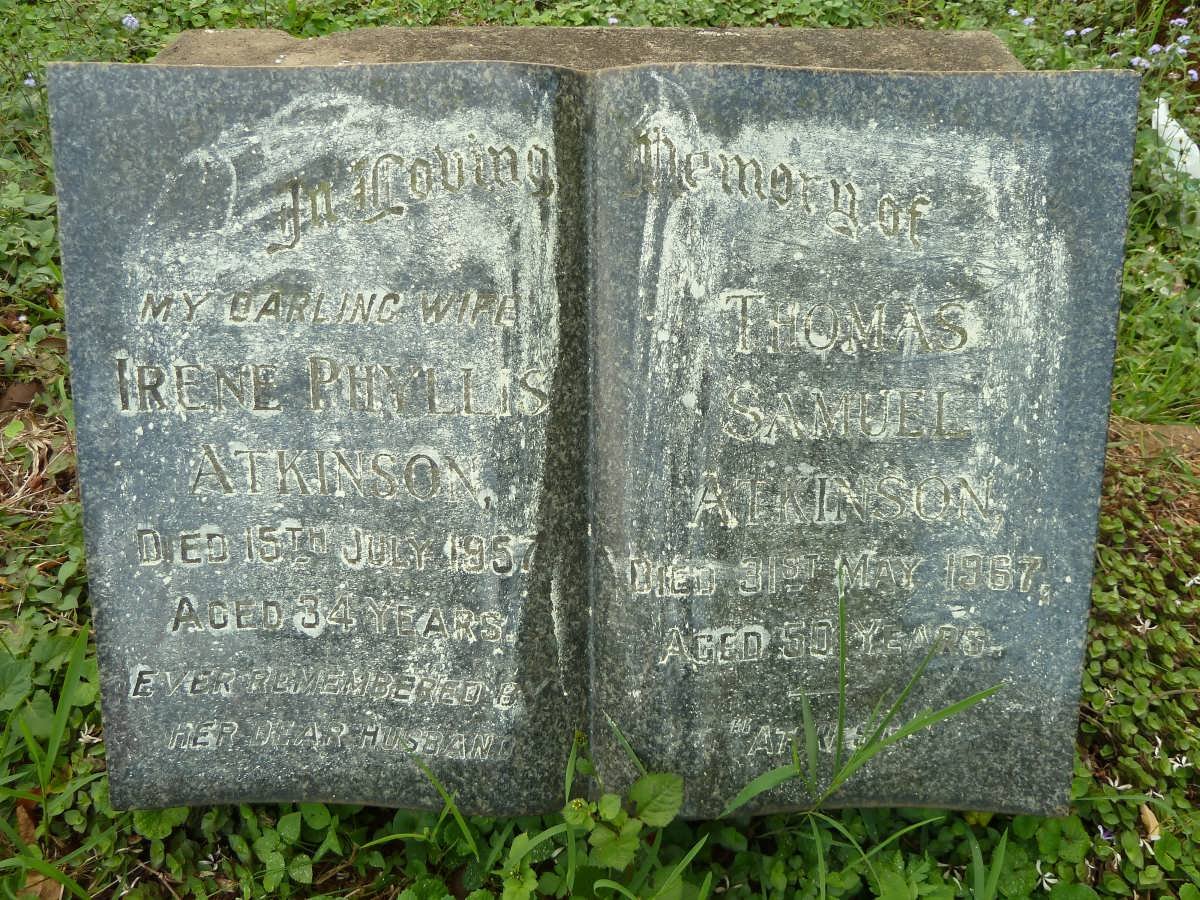 ATKINSON Thomas Samuel -1967 &amp; Irene Phyllis -1957