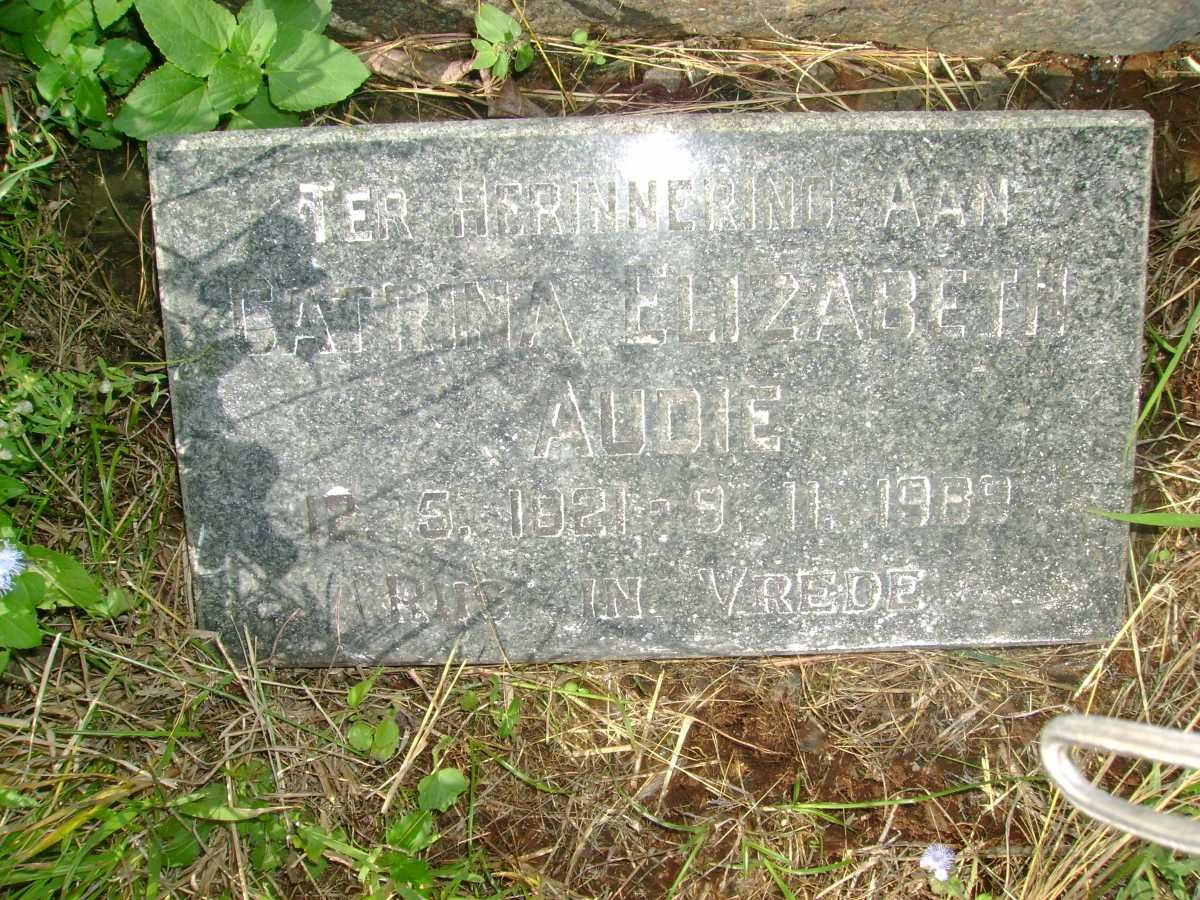 AUDIE Catrina Elizabeth 1921-1989