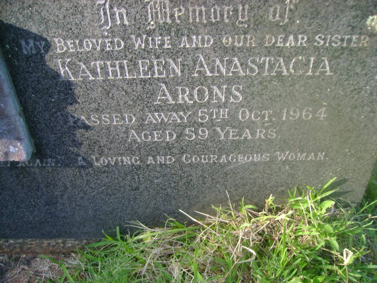 ARONS Kathleen Anastacia -1964