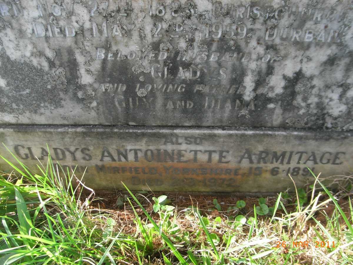ARMITAGE Gladys Antoinette 1891-1972