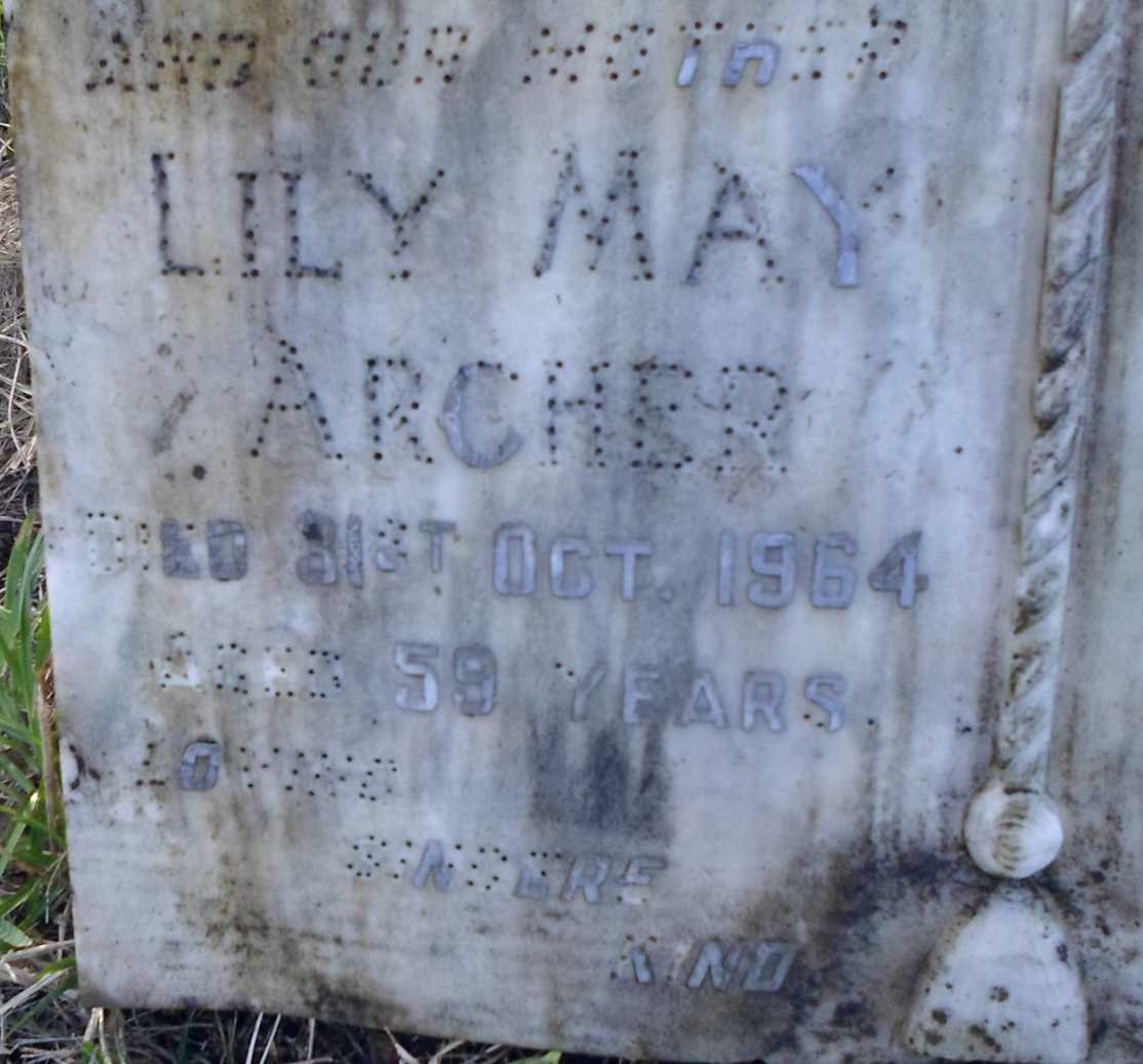 ARCHER Lily May -1964