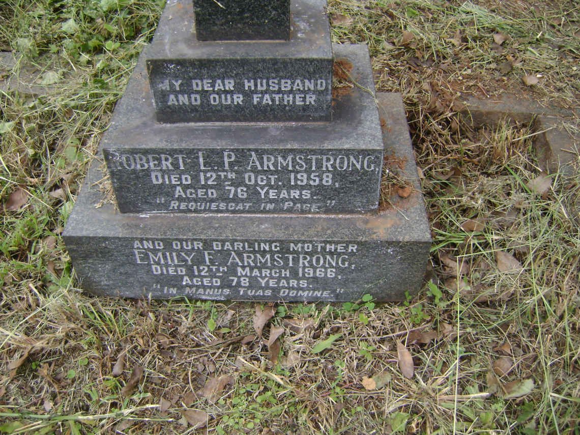 ARMSTRONG Robert L.P. -1958 &amp; Emily F. -1966