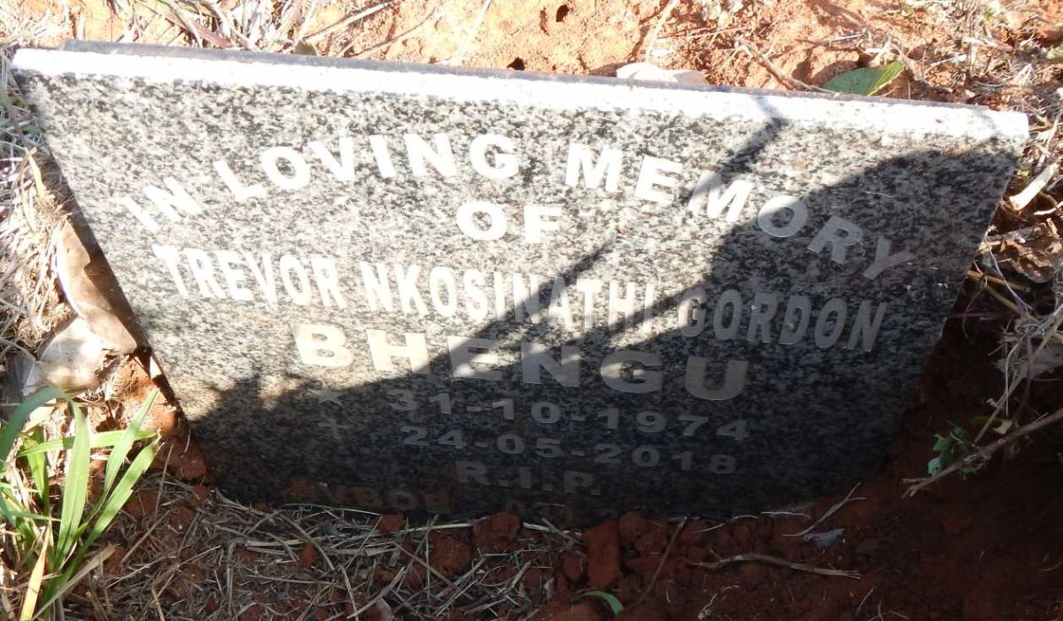 BHENGU Trevor Nkosinathi Gordon 1974-2018