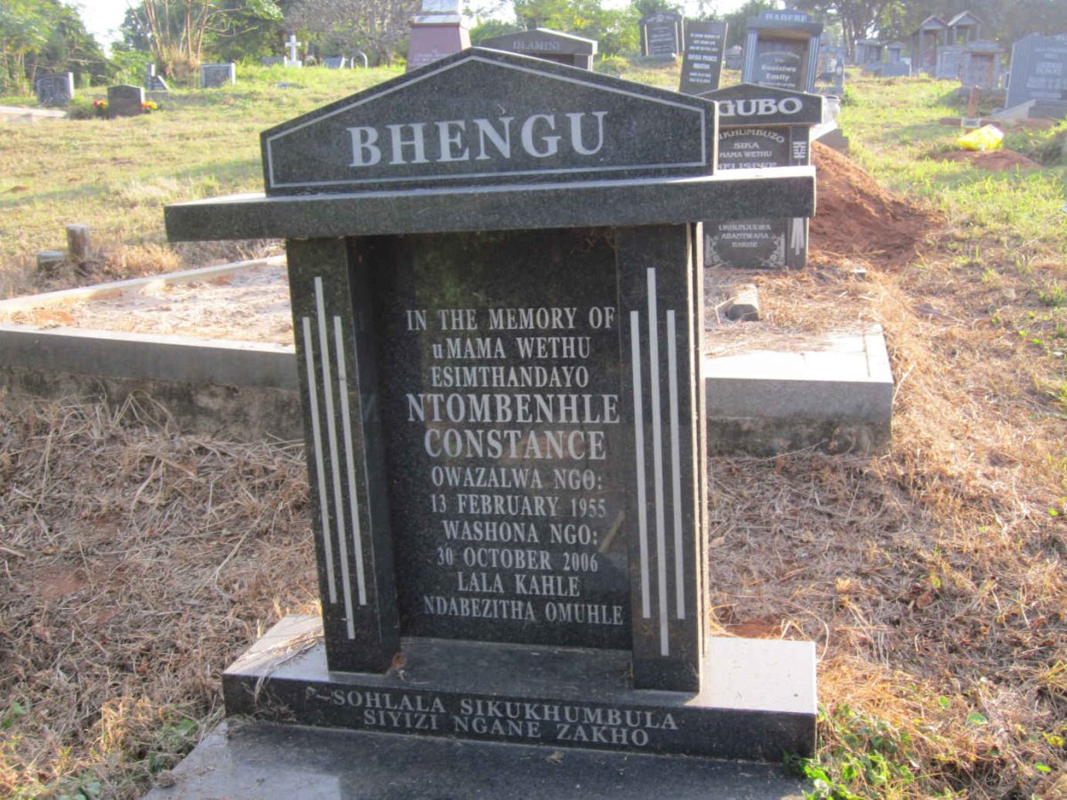 BHENGU Ntombenhle Constance 1955-2006