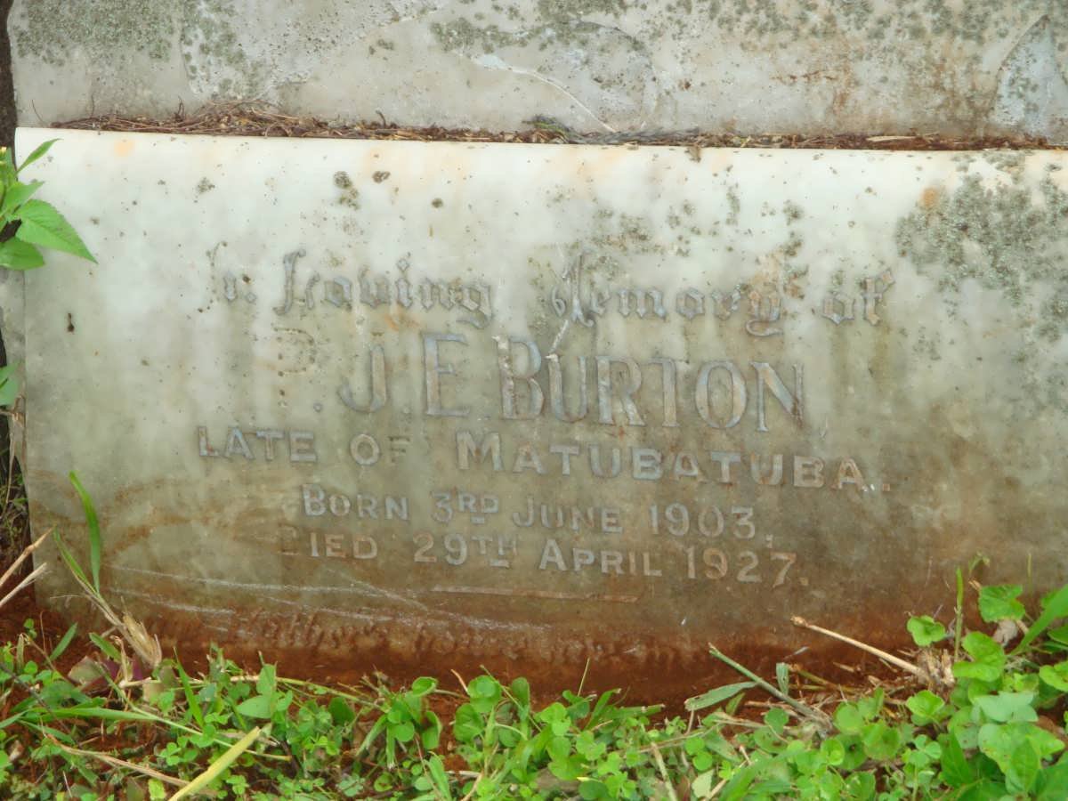 BURTON P.J.E. 1903-1927