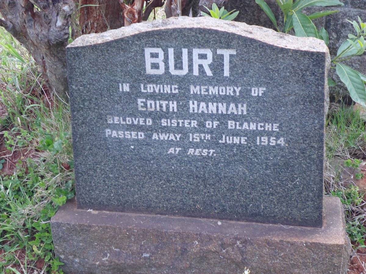 BURT Edith Hannah -1954
