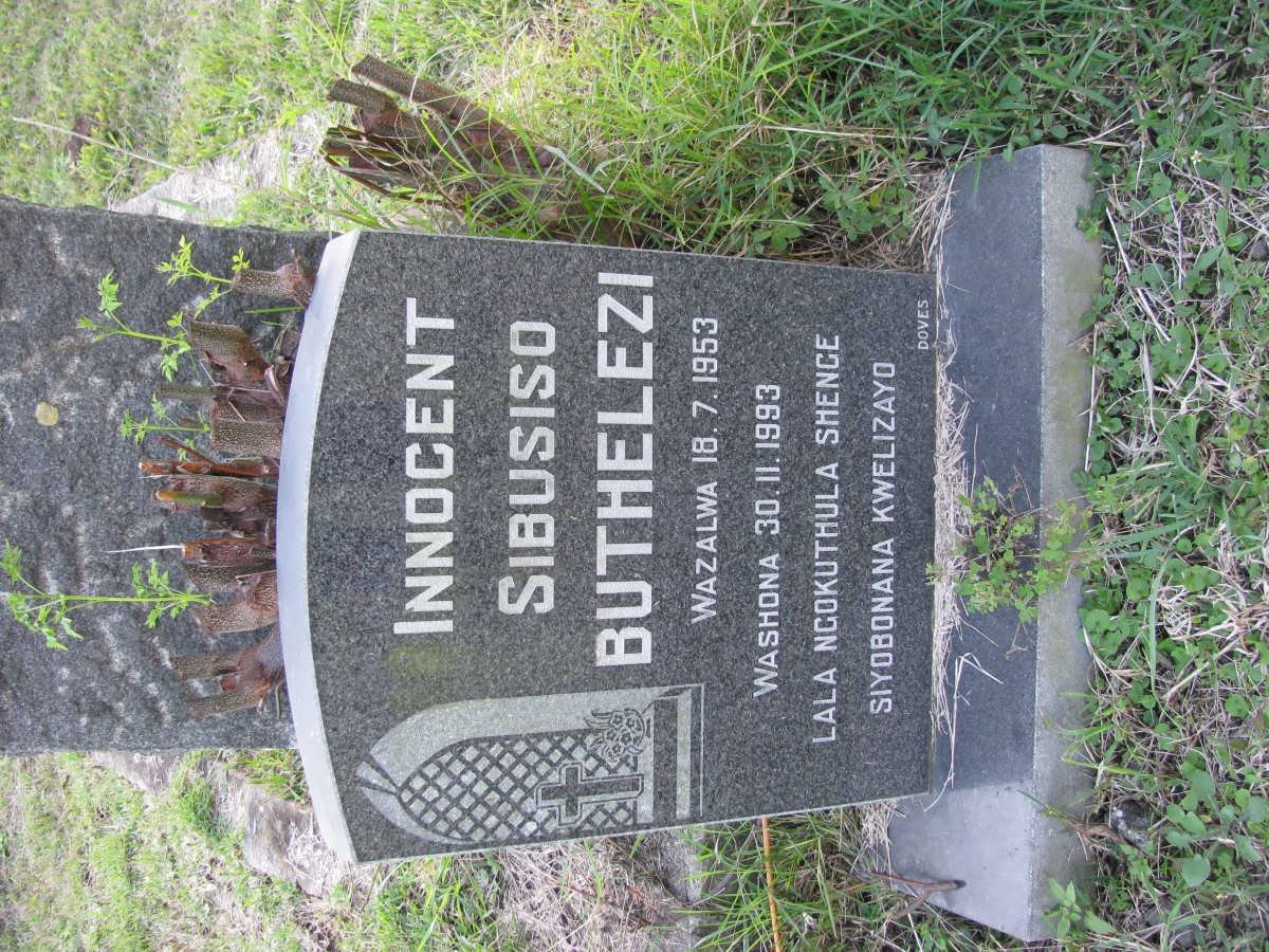 BUTHELEZI Innocent Sibusiso 1953-1993