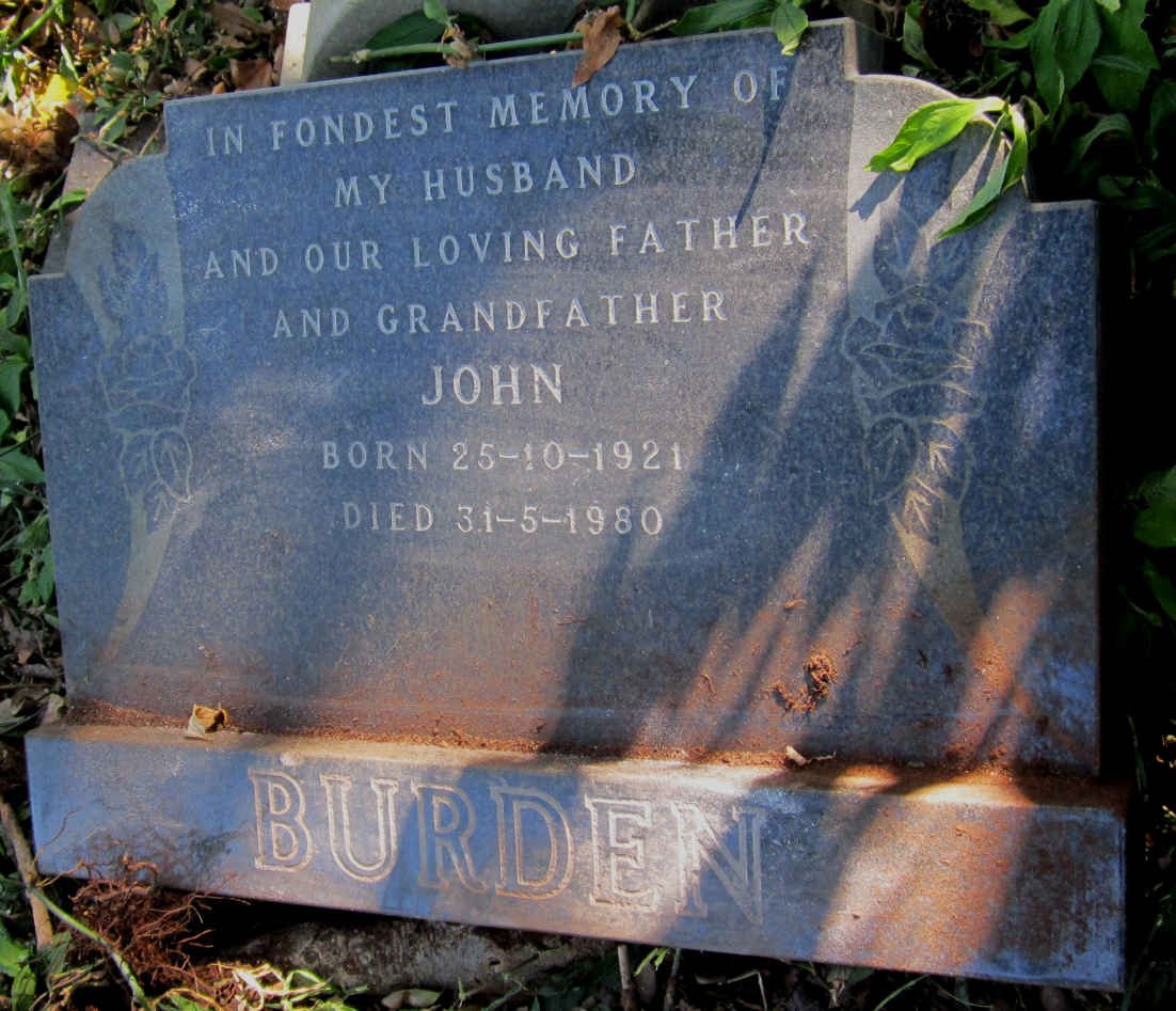 BURDEN John 1921-1980
