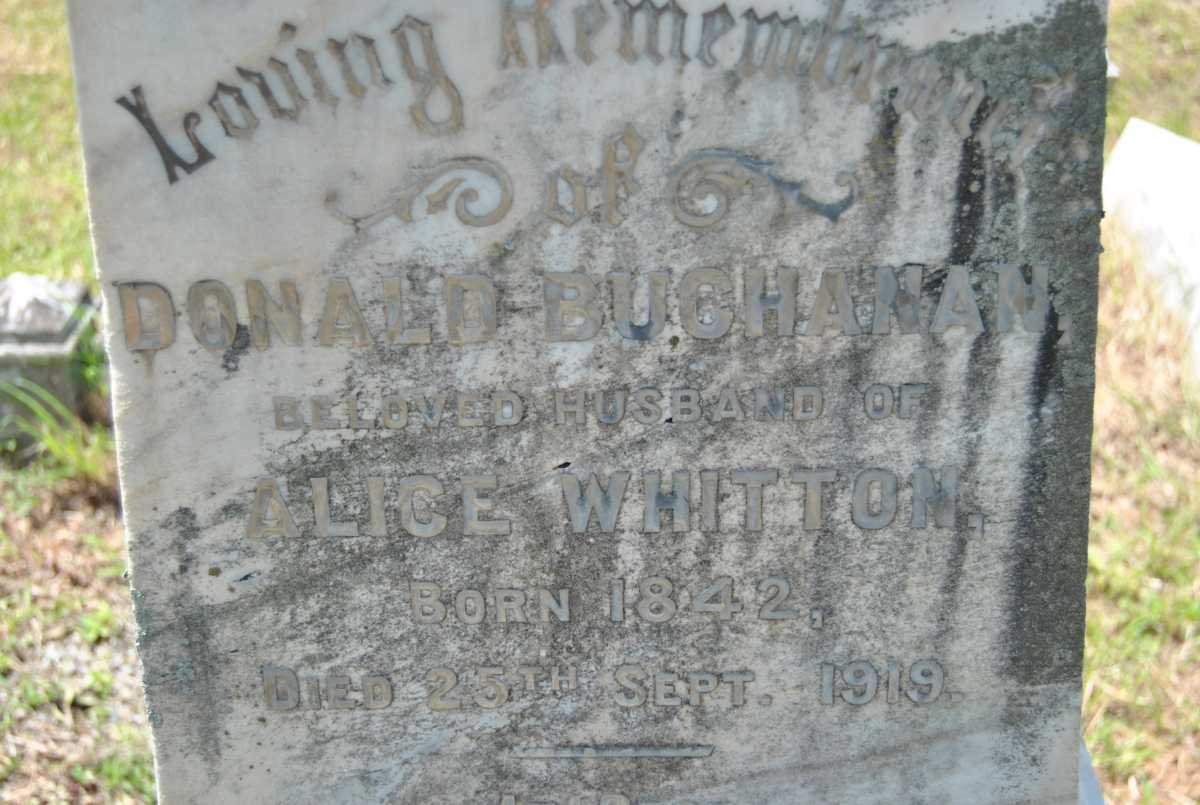 BUCHANAN Donald 1842-1919
