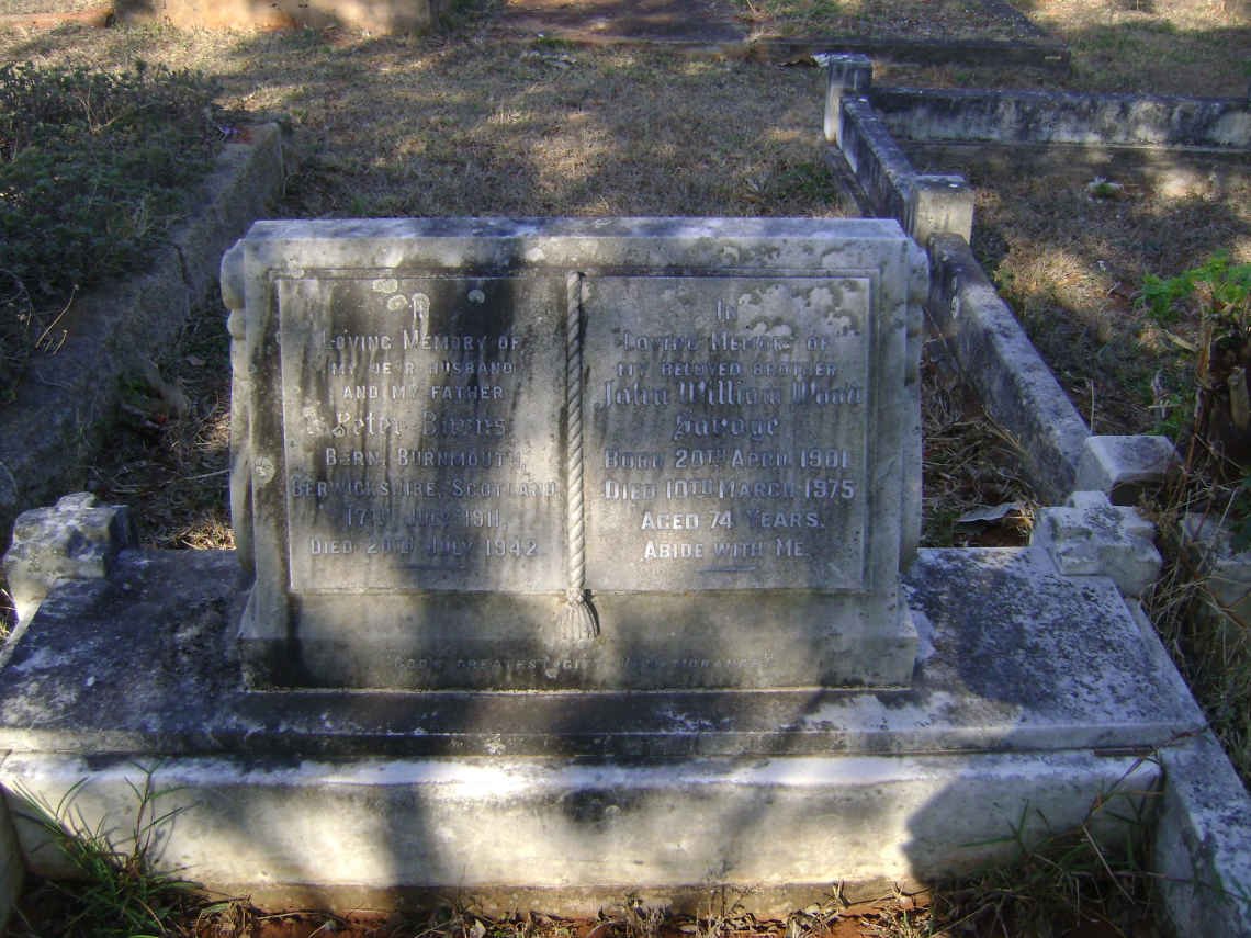 BURNS Peter 1911-1942 :: SAVAGE John William Wood 1901-1975
