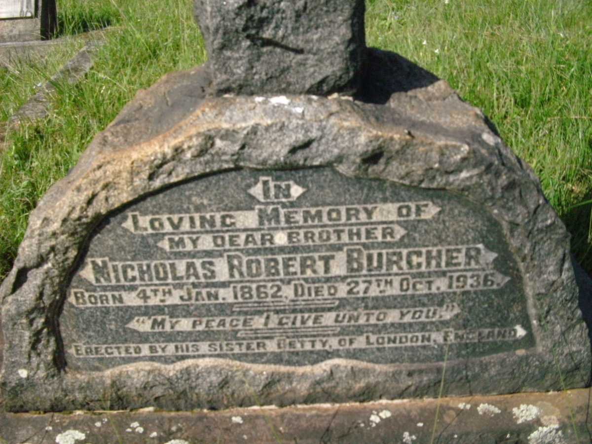 BURCHER Nicholas Robert 1862-1936 