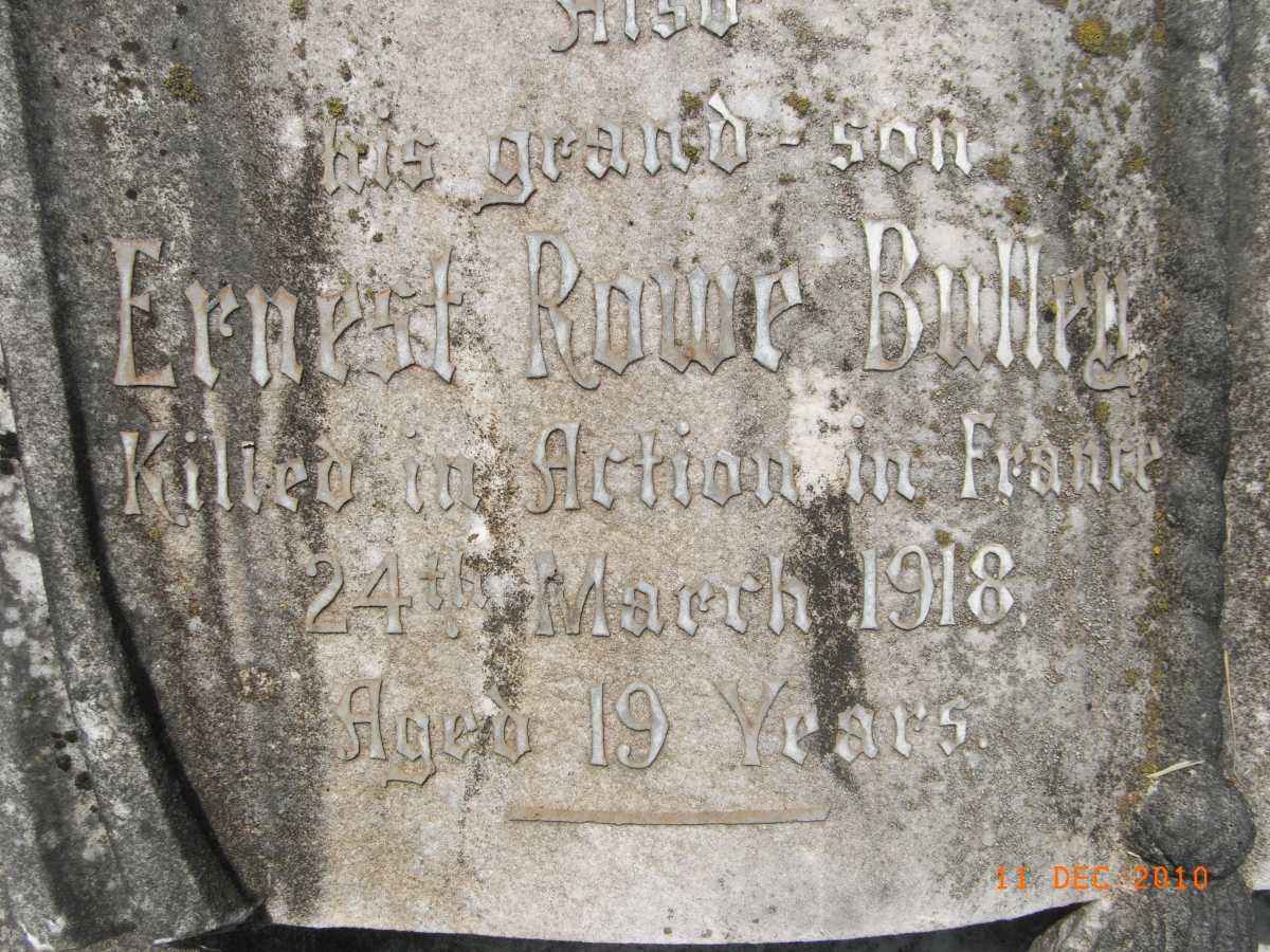 BULLEY Ernest Rowe -1918
