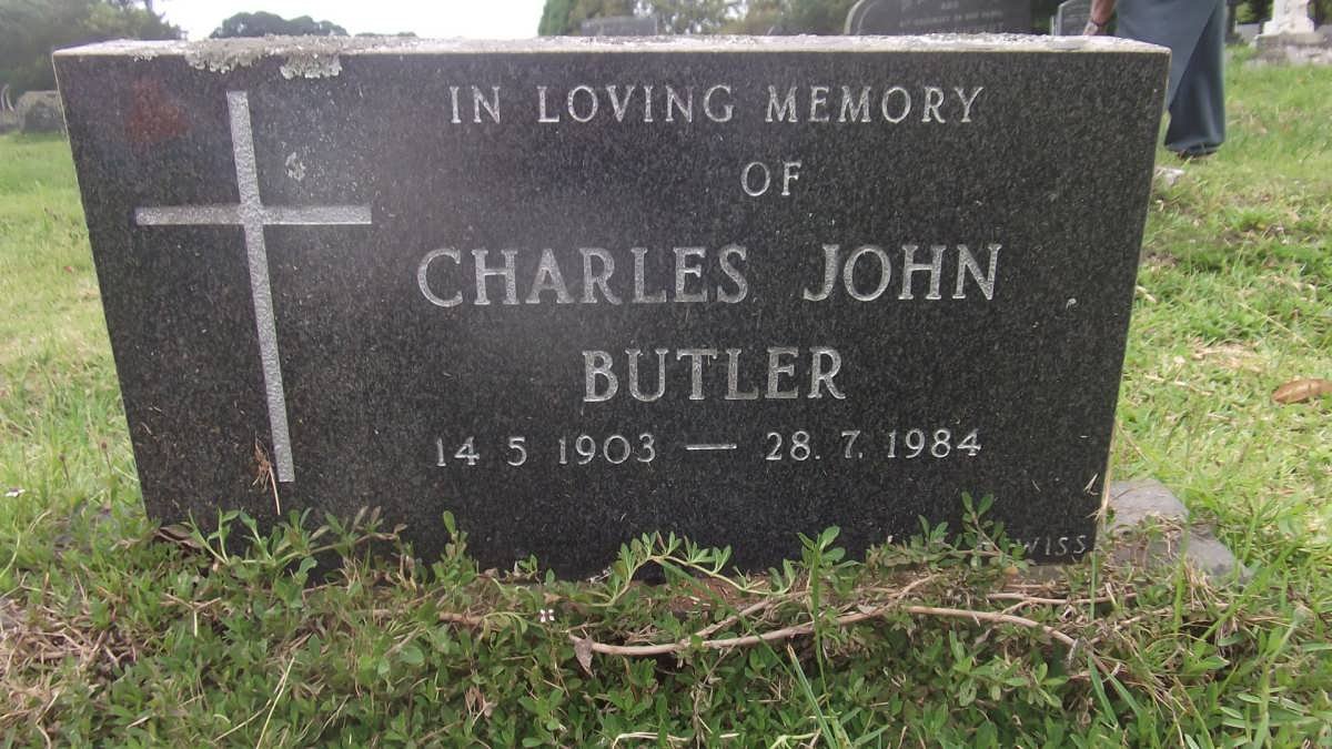 BUTLER Charles John 1903-1984