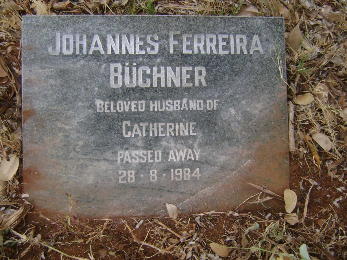 BÜCHNER Johannes Ferreira -1984