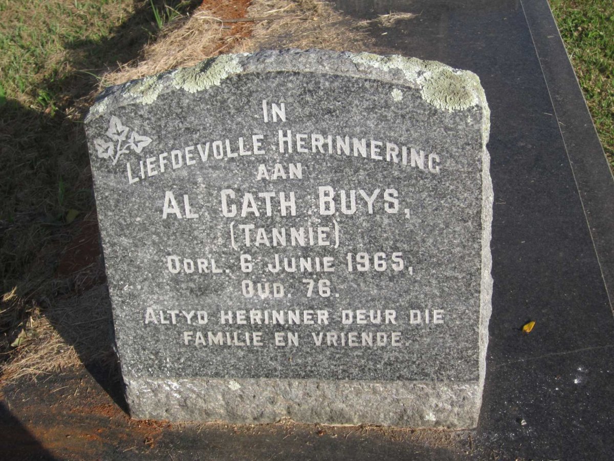 BUYS Al Cath -1965