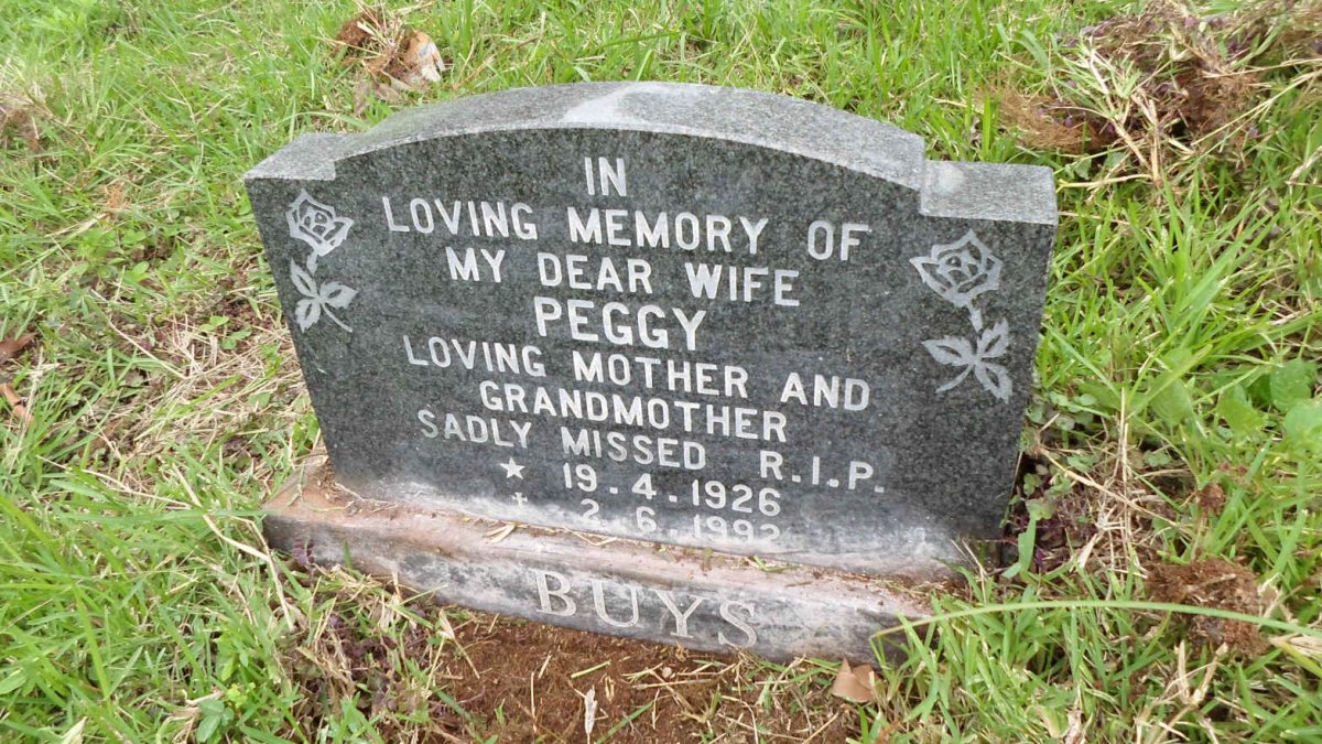BUYS Peggy 1926-1992