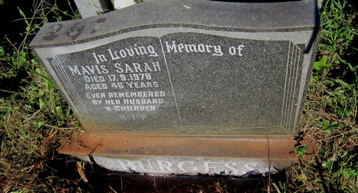 BURGESS Mavis Sarah -1978