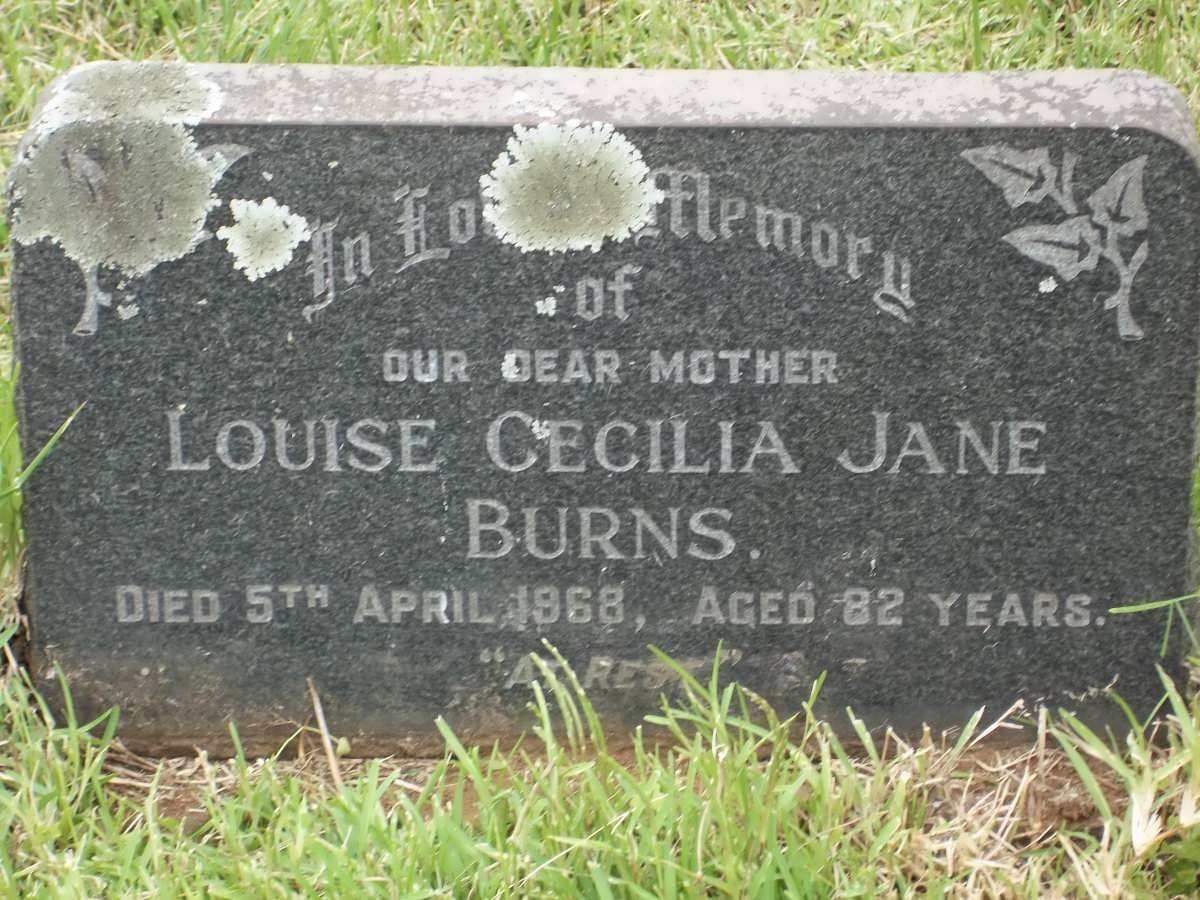BURNS Louise Cecilia Jane -1968