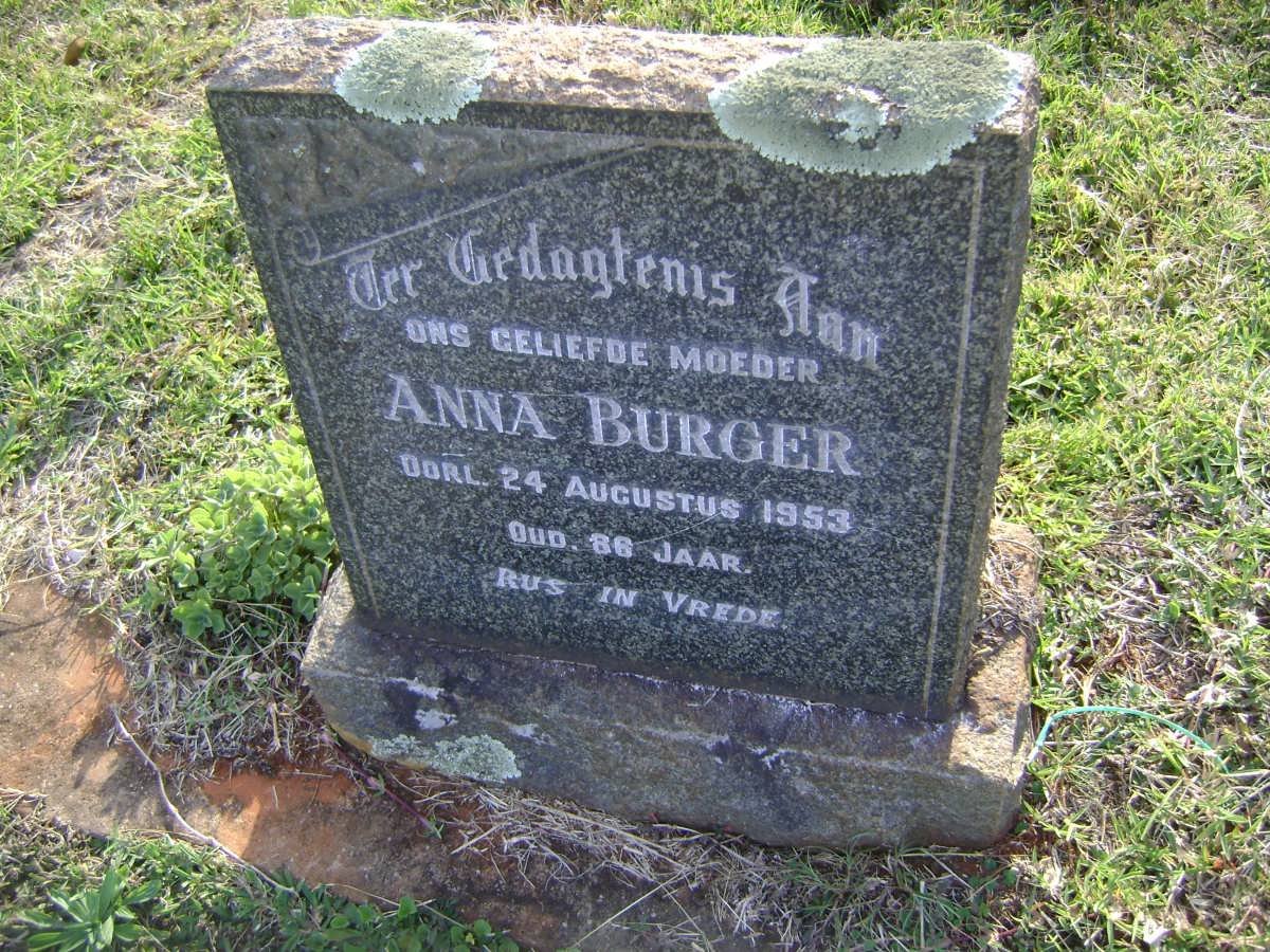 BURGER Anna -1953
