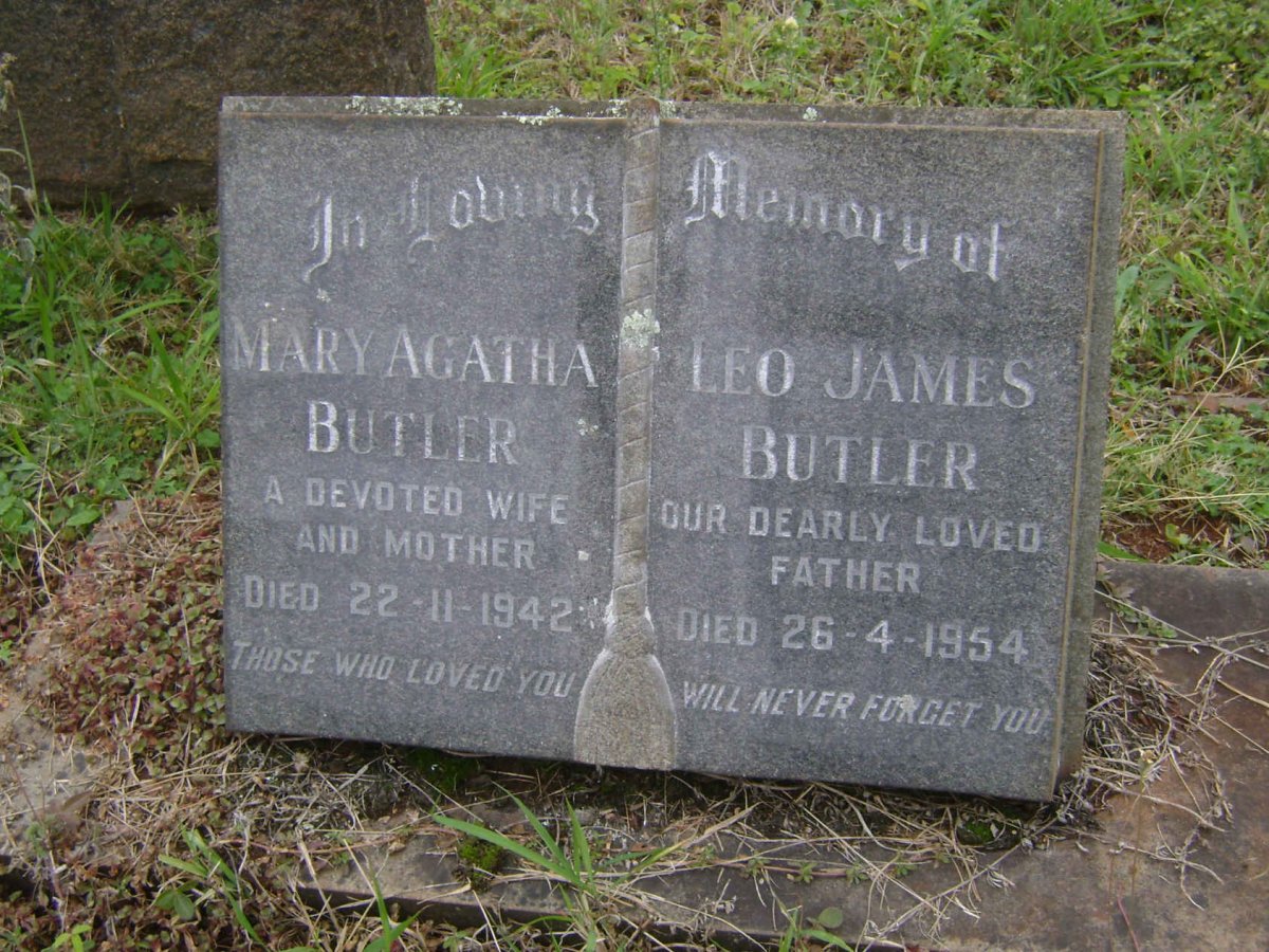 BUTLER Leo James -1954 &amp; Mary Agatha -1942