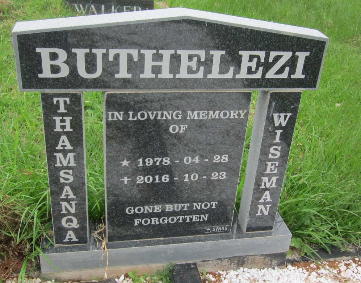 BUTHELEZI Thamsanqa Wiseman 1978-2016
