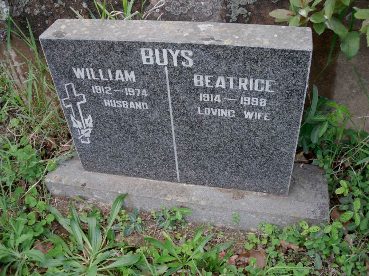 BUYS William 1912-1974 &amp; Beatrice 1914-1998