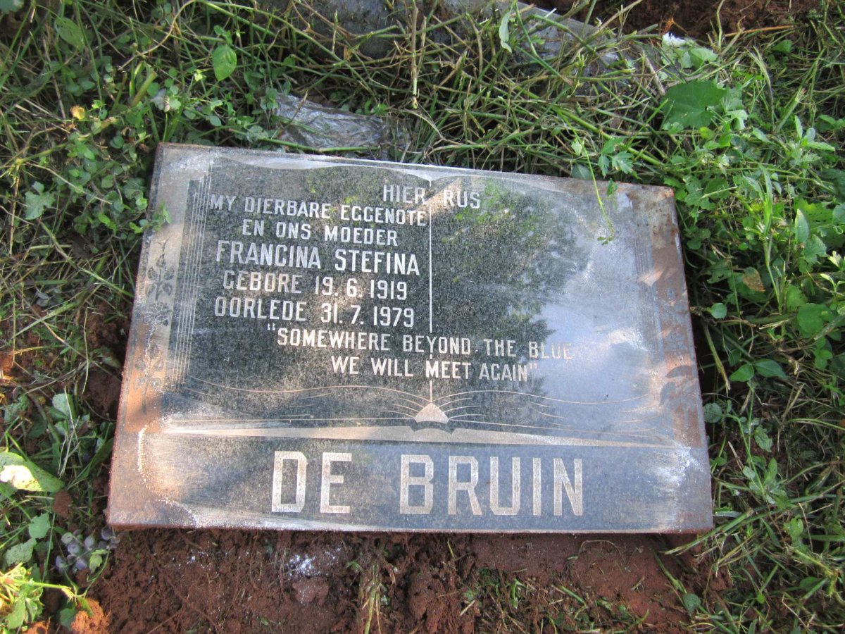 BRUIN Francina Stefina, de 1919-1979