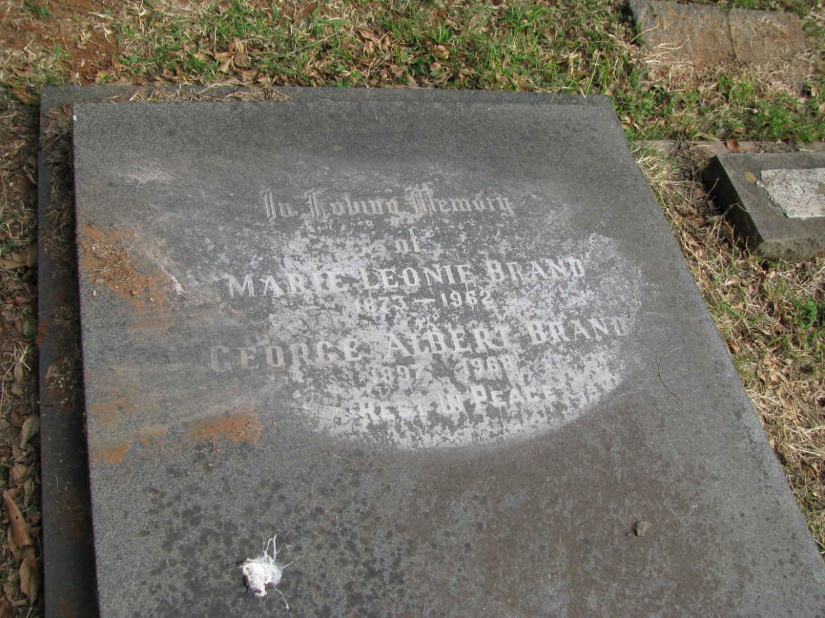 BRAND Marie Leonie 1873-1962 :: BRAND George Albert 1897-1968