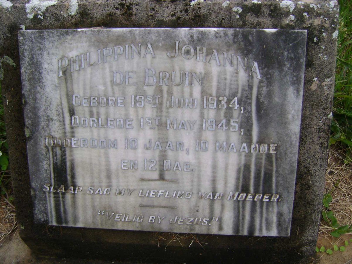 BRUIN Philippina Johanna, de 1934-1945