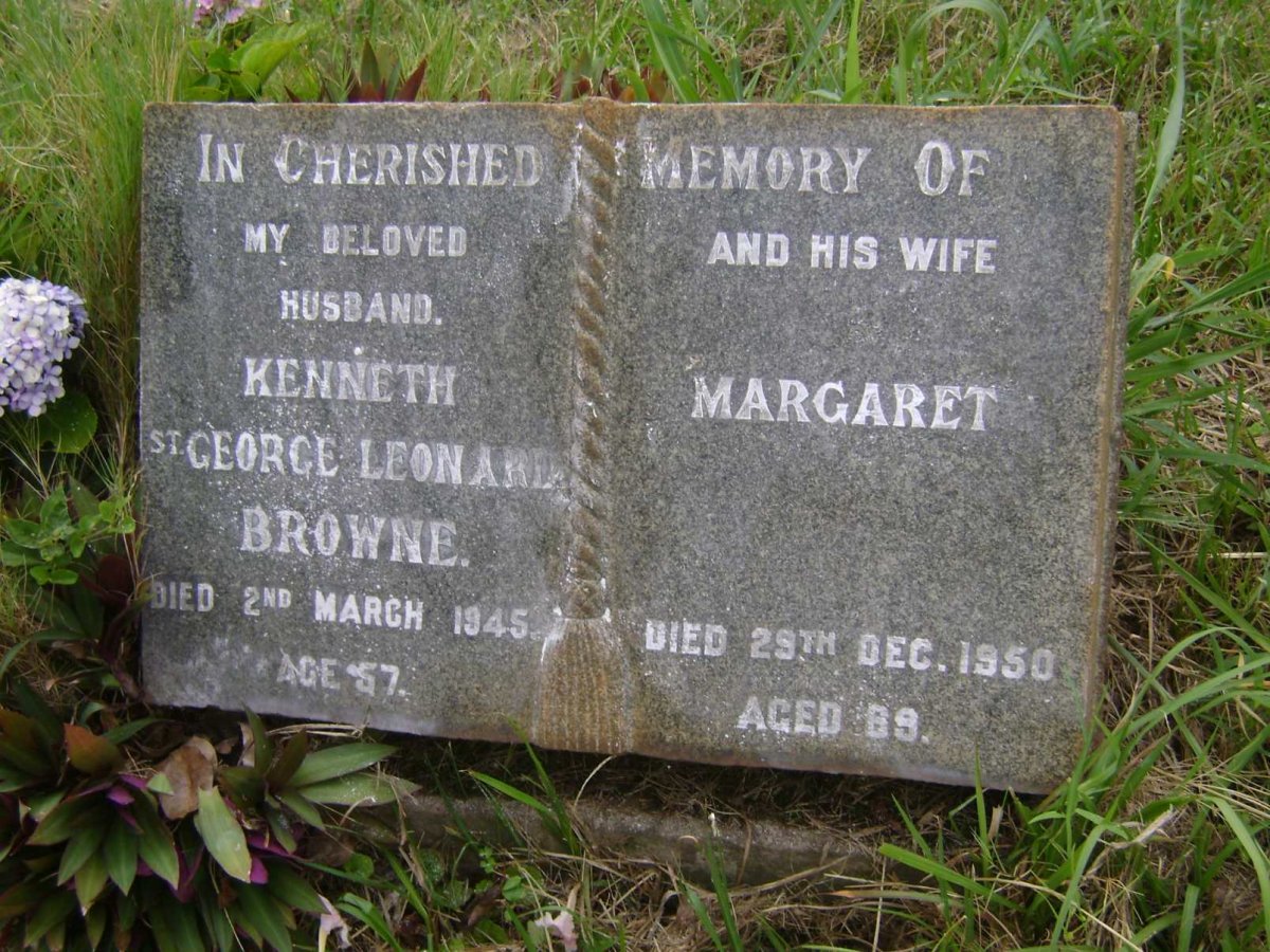BROWNE Kenneth St. George Leonard -1945 &amp; Margaret -1950