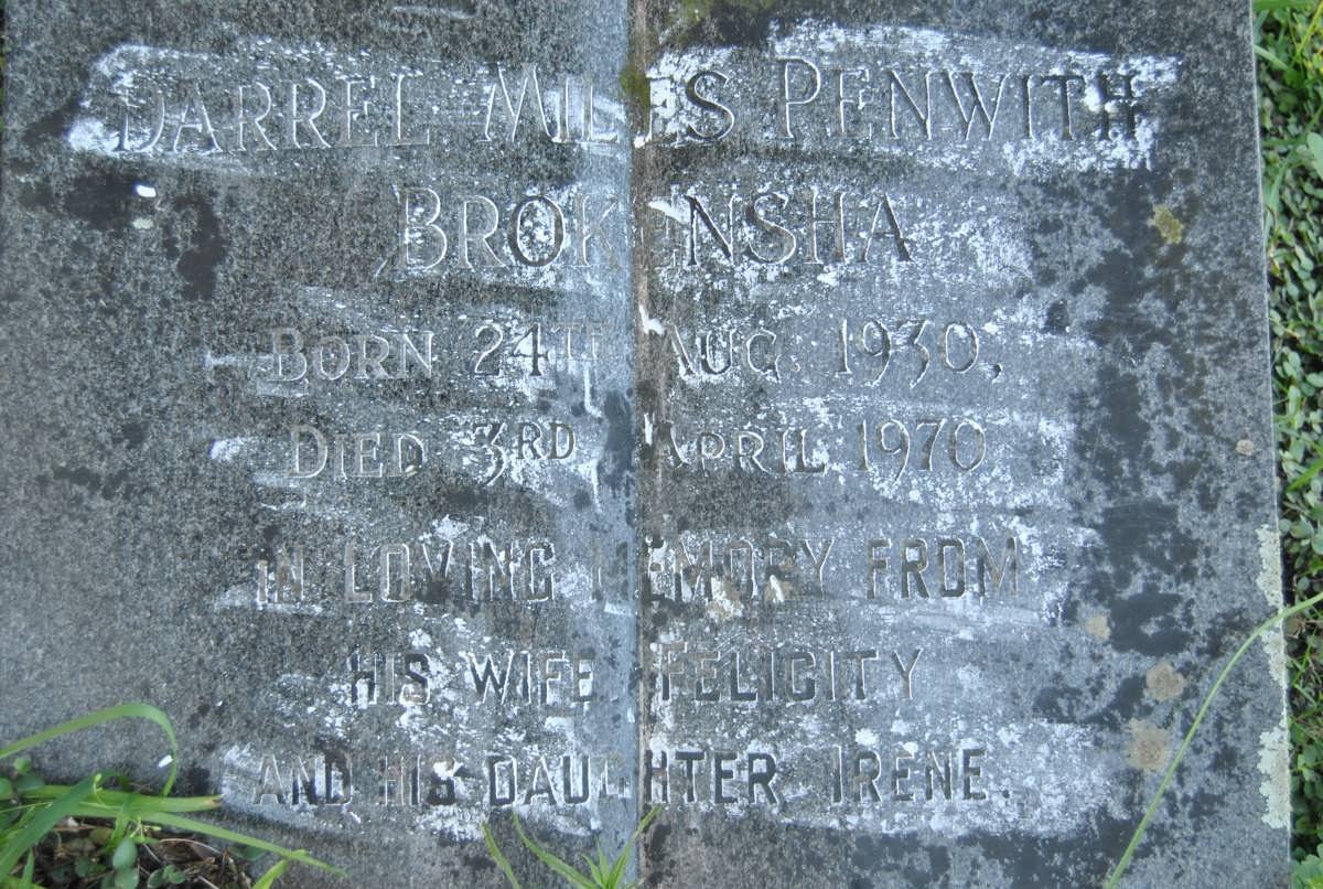 BROKENSHA Darrel Miles Penwith 1930-1970