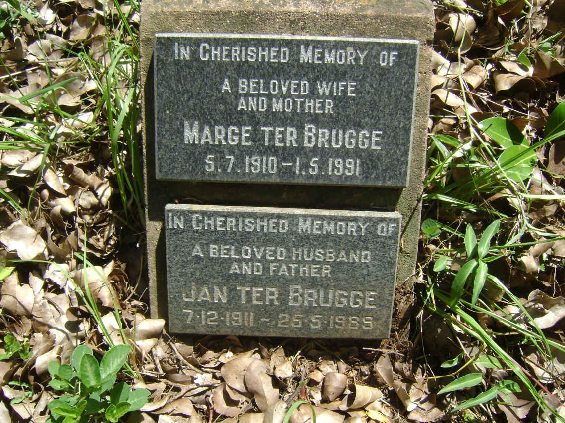 BRUGGE Jan, ter 1911-1989 &amp; Marge 1910-1991