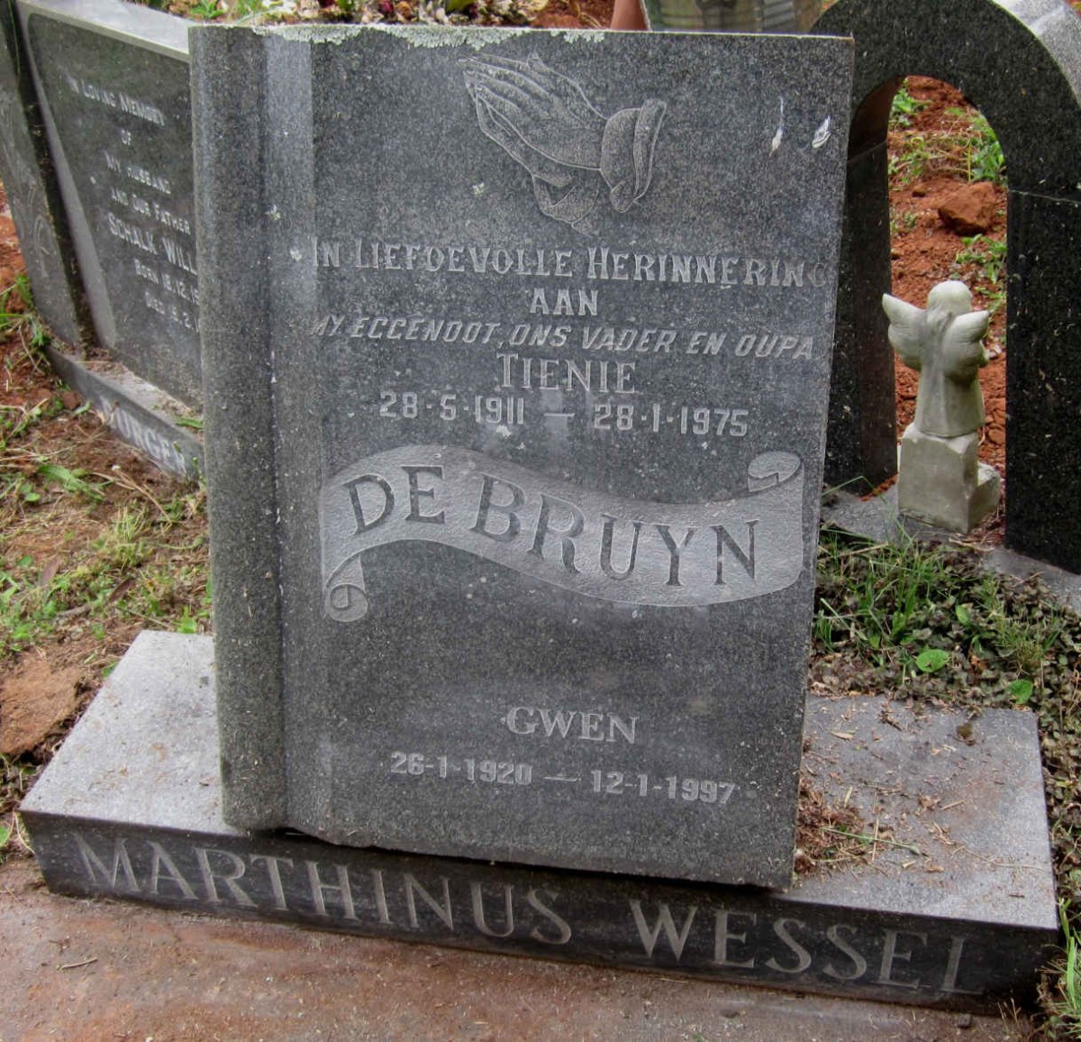 BRUYN Marthinus Wessel, de 1911-1975 :: BRUYN Gwen, de 1920-1997