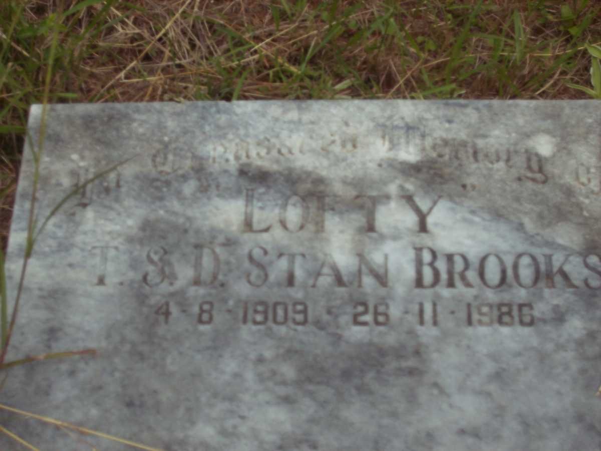 BROOKS T.S.D. Stan 1909-1986