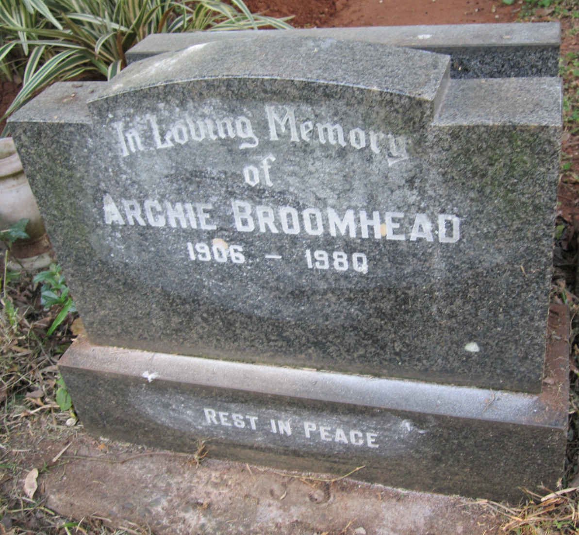 BROOMHEAD Archie 1906-1980