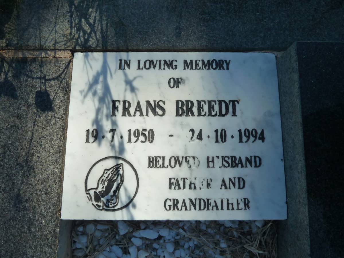 BREEDT Frans 1950-1994