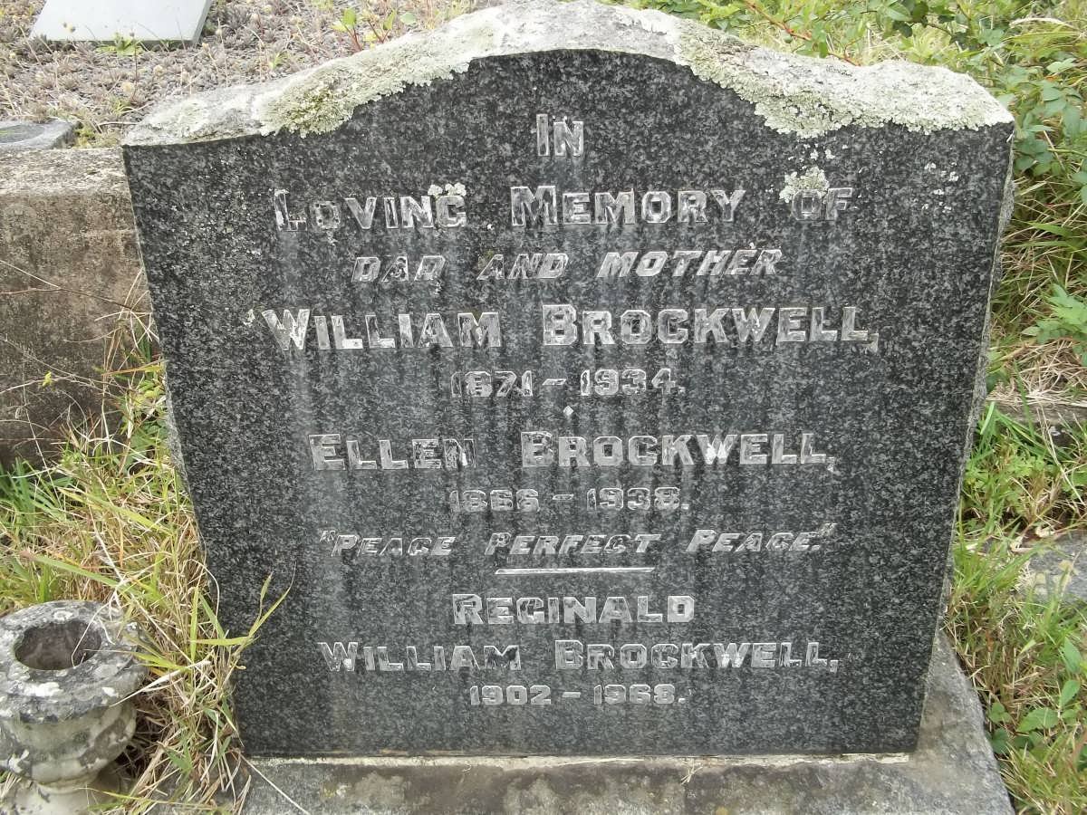 BROCKWELL William 1871-1934 &amp; Ellen 1886-1938 :: BROCKWELL Reginald William 1902-1968