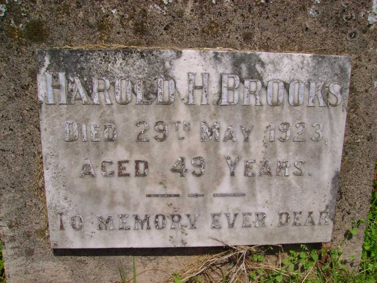 BROOKS Harold H. -1923